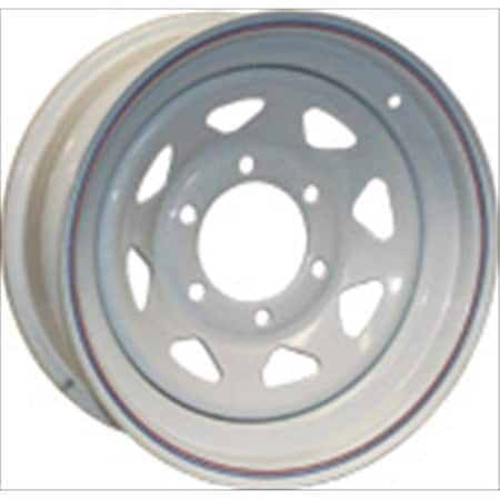 16 X 6 8 Hole Spoke- White